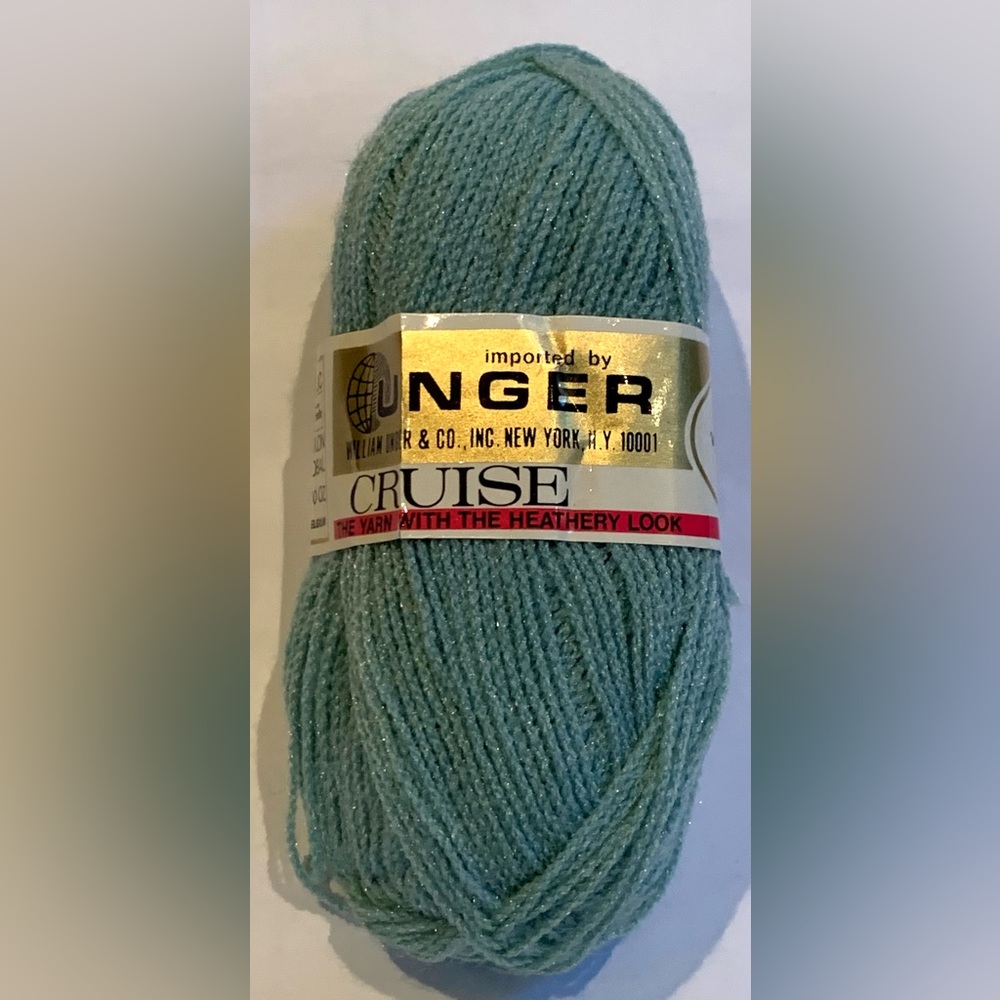 Unger Cruise Yarn Skein SEAFOAM GREEN 74BJ Made in Belgium Vintage NEW